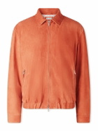 Brunello Cucinelli - Suede Blouson Jacket - Orange