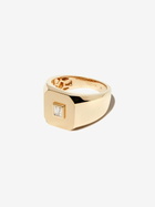 SHAY 18K Yellow Gold Diamond Signet Ring