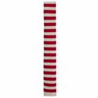 Damson Madder Women's Stripe Skinny Scarf in Burgundy/Grey 