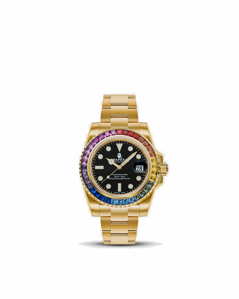 Photo: A Bathing Ape Type 1 Bapex Crystal Stone Gold - Mens - Watches