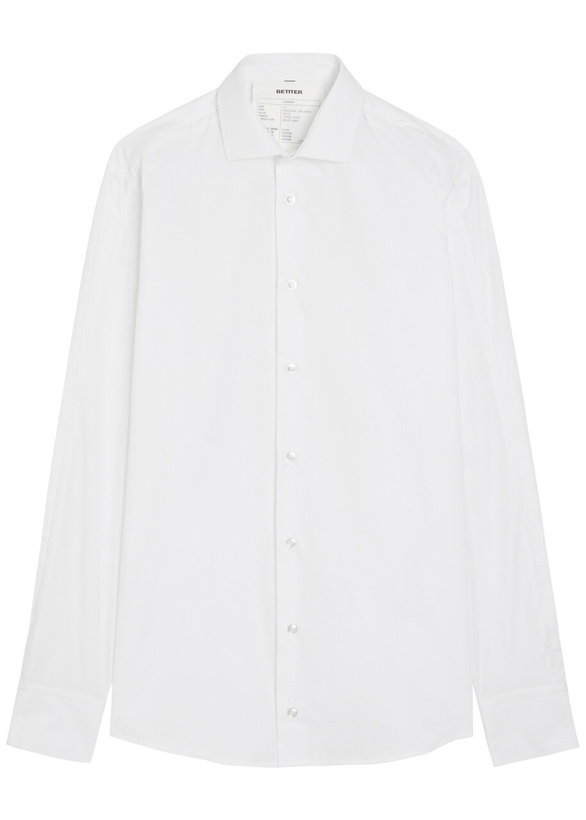 Photo: Bettter Zipped Sleeve Cotton-blend Shirt White