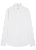 Bettter Zipped Sleeve Cotton-blend Shirt White