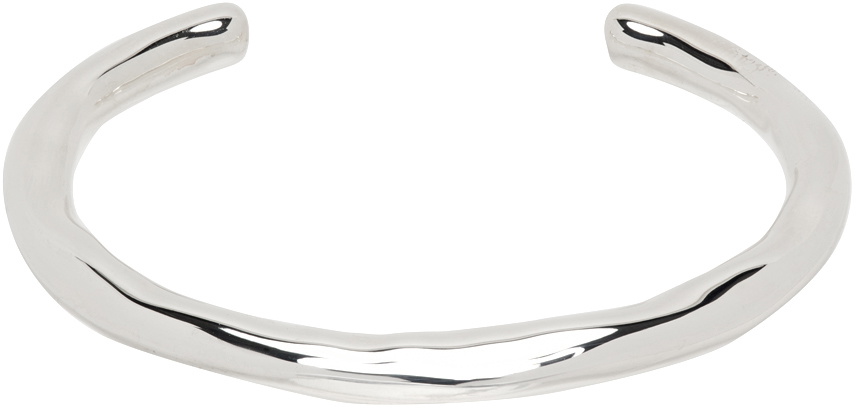 Jil Sander Silver Open Cuff Bracelet