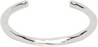 Jil Sander Silver Open Cuff Bracelet