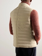 Brunello Cucinelli - Slim-Fit Quilted Shell Down Gilet - Neutrals