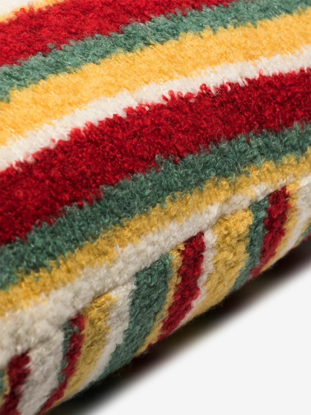 The Elder Statesman Teddy Stripe Knitted Cushion