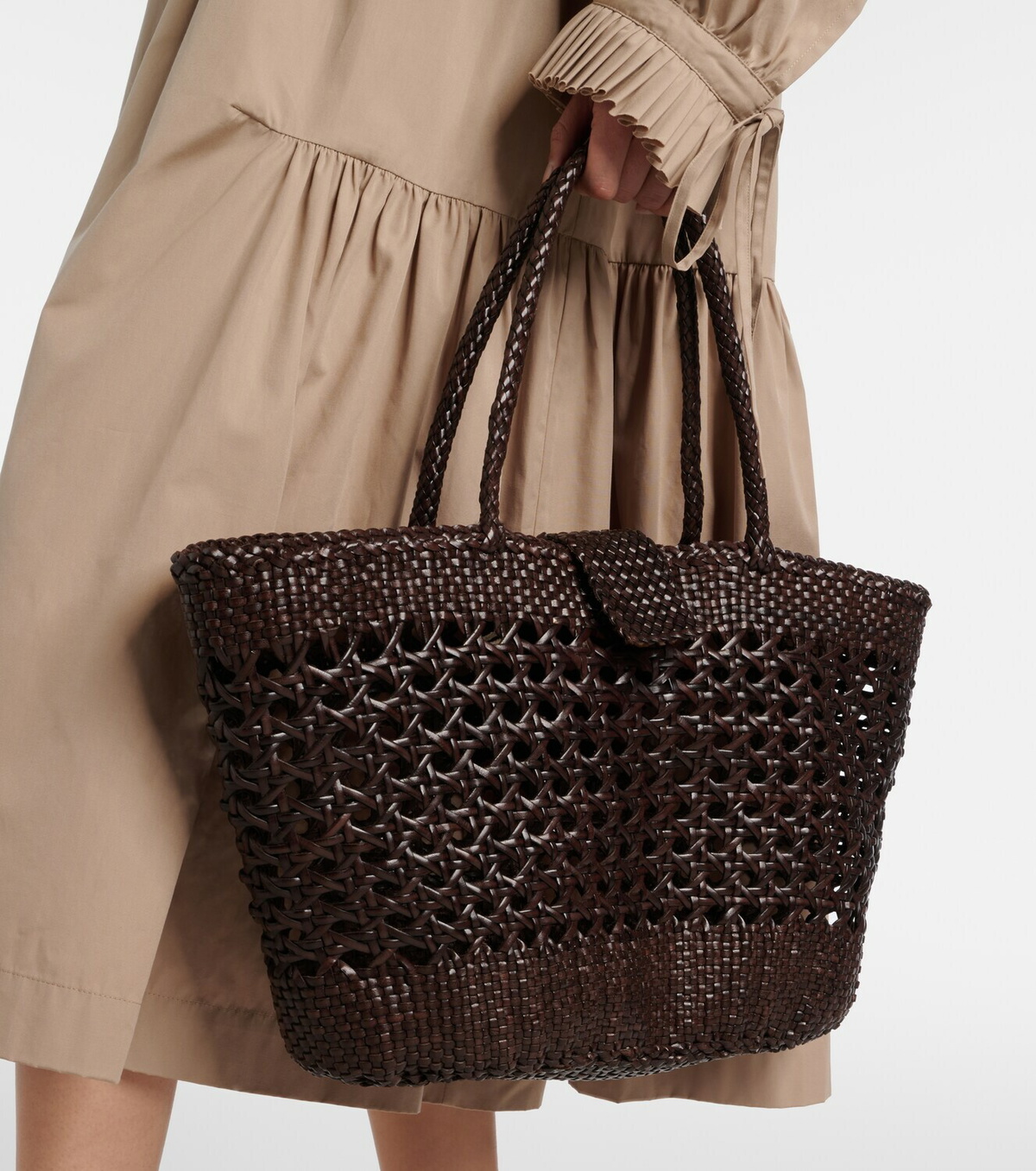Rixo Leather tote bag