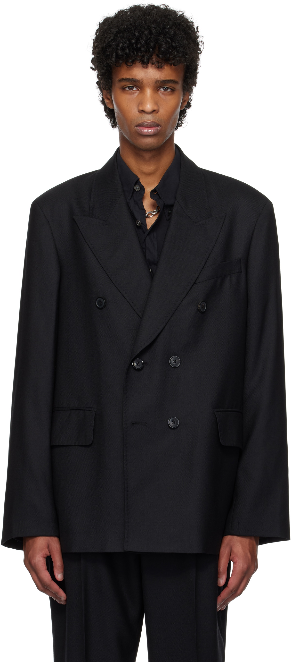 ジャケット・アウター OUR LEGACY UNCONSTRUCTED DB BLAZER OUR LEGACY Black Unconstructed DB Blazer Our Legacy