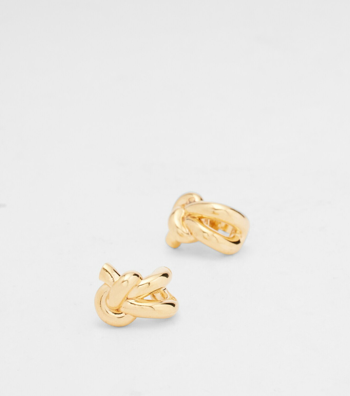 Bottega Veneta Knot gold-plated sterling silver earrings