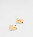 Bottega Veneta Knot gold-plated sterling silver earrings