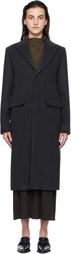 Filippa K Gray 93 Slim Wool Coat