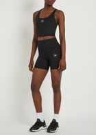 Adidas X Stella Mccartney Logo-print Stretch-jersey Running Shorts Black