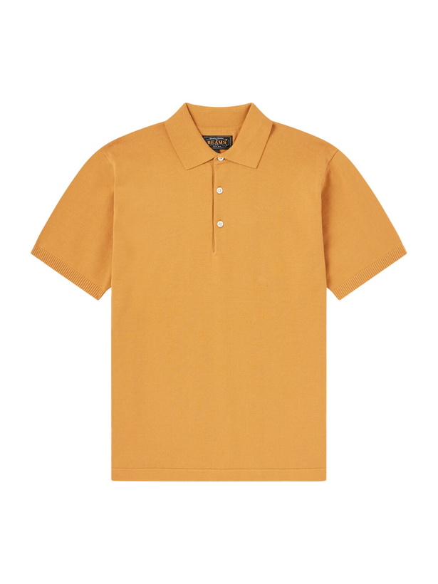 Photo: Beams Plus - Cotton Polo Shirt - Orange