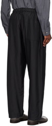 LEMAIRE Black Relaxed Trousers