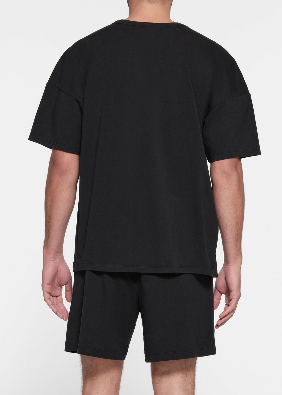 Skims Relaxed Cotton T-shirt Black