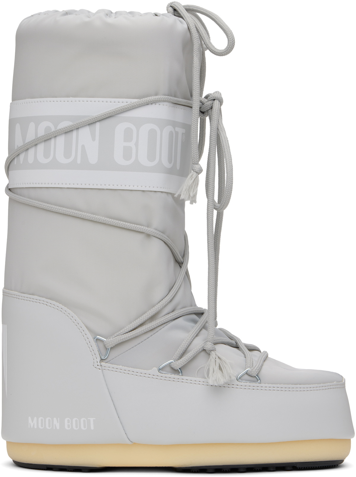 Moon Boot Gray Icon Nylon Boots Moon Boot