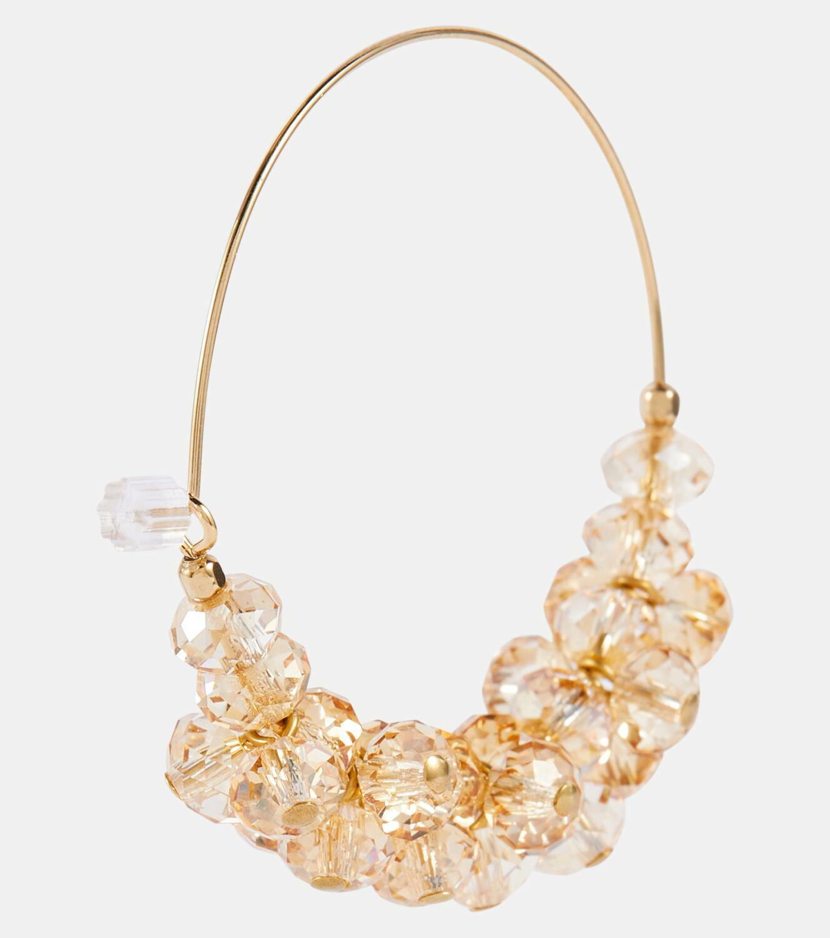 Isabel Marant Polly Large embellished hoop earrings