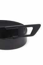 Diesel 4 cm leather belt with metal D buckle - Belts - Unisex - Black