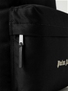 Palm Angels - Leather-Trimmed Logo-Embroidered CORDURA® Backpack