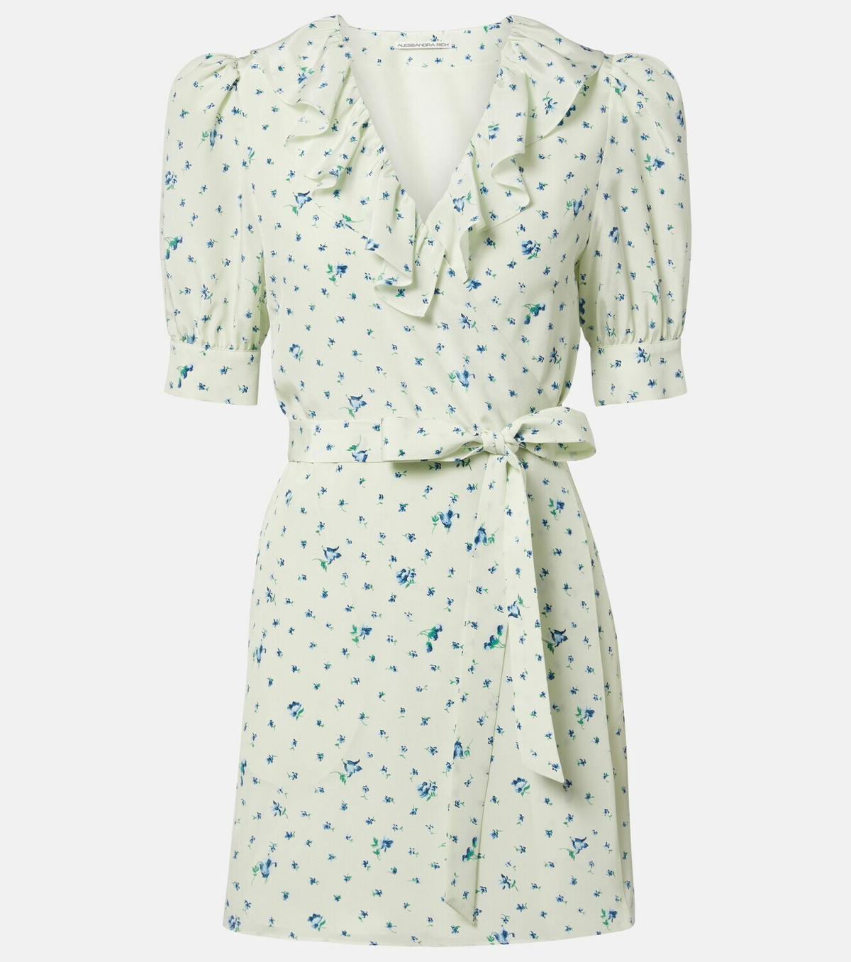 Alessandra Rich Floral silk minidress