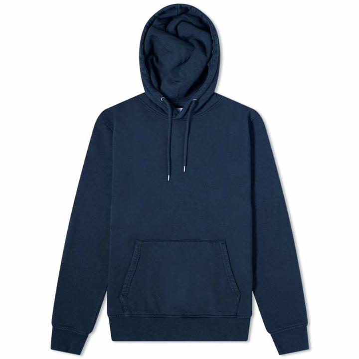 Photo: Colorful Standard Classic Organic Popover Hoodie in Navy Blue