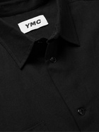 YMC - Mitchum Appliquéd Cotton Shirt - Black