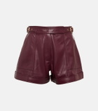Simkhai - Chace faux leather shorts