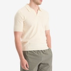 Norse Projects Men's Leif Cotton Linen Polo in Kit White