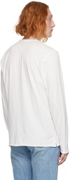 rag & bone White Miles Long Sleeve T-Shirt