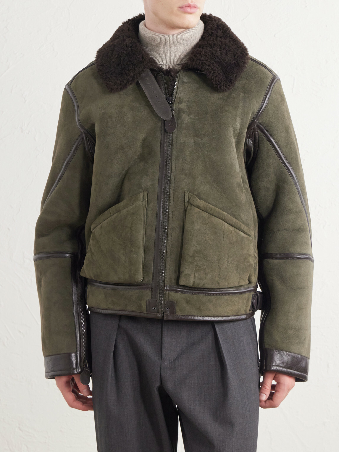 Polo Ralph Lauren - Shearling Flight Jacket - Green