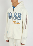Honor The Gift 1988 Embroidered Hooded Cotton Sweatshirt White