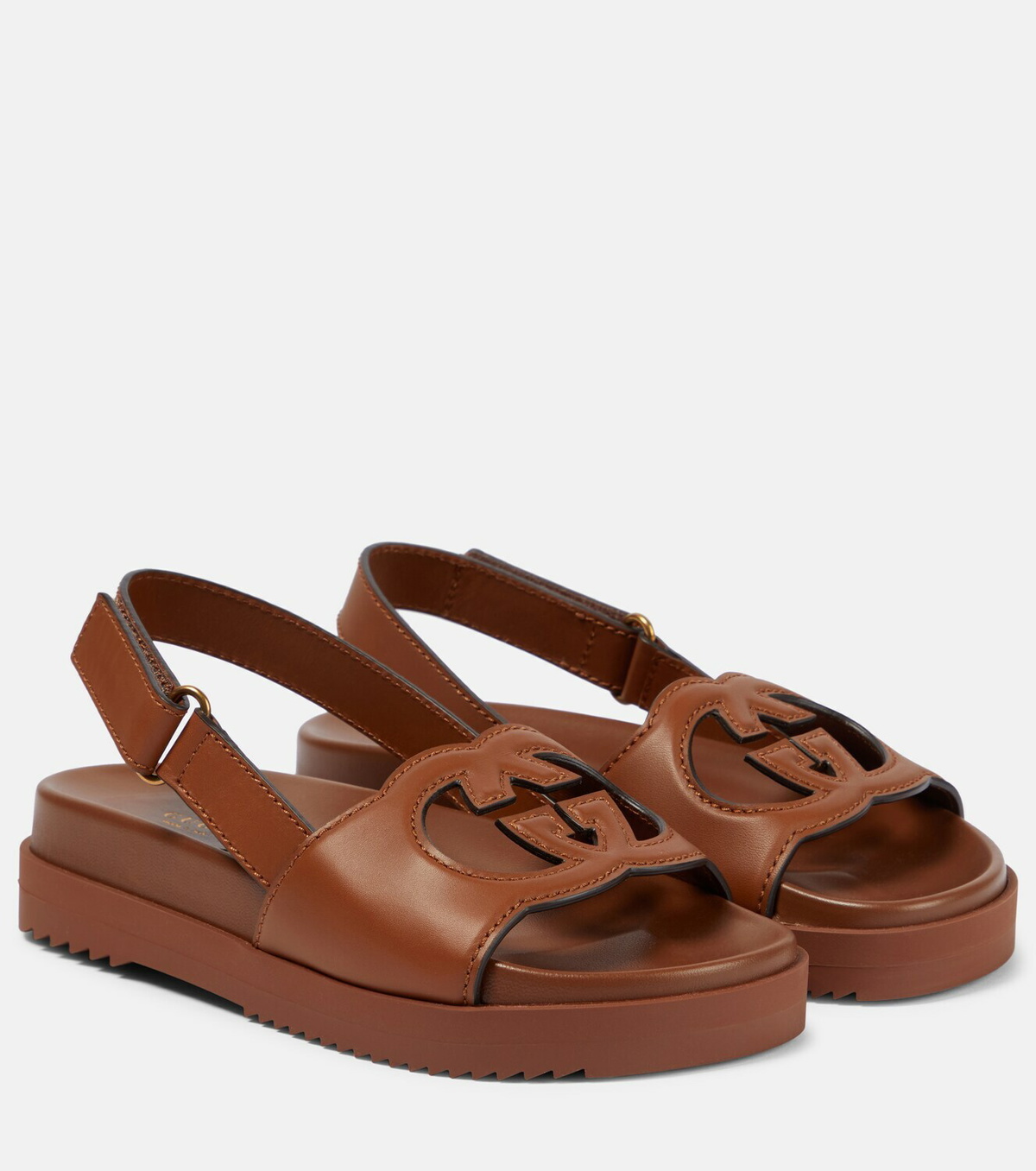 ☆韓国の人気☆【GUCCI】☆INTERLOCKING G STRAP SANDALS☆ GUCCI WOMEN'S INTERLOCKING G SANDAL in BLACK. SIZE US 4.5