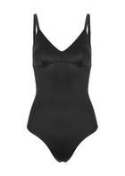 Spanx Shaping Satin Thong Bodysuit Black