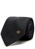 Valentino Garavani Vlogo Silk tie - Black - One Size