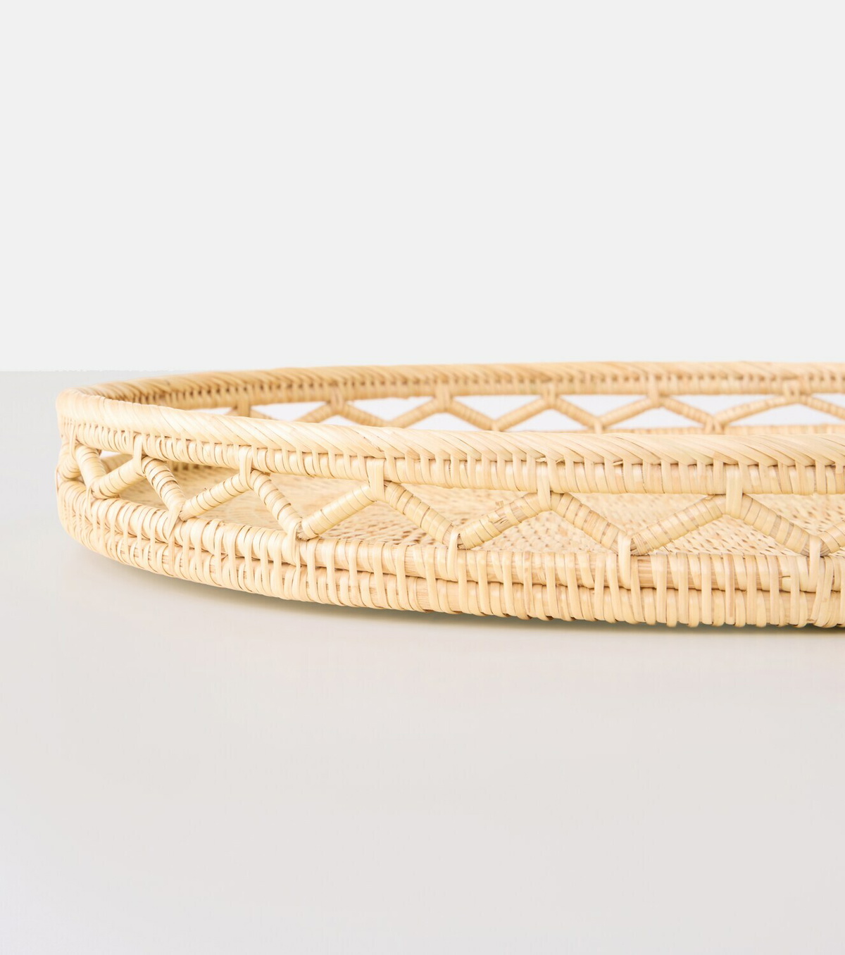 Cabana Sabbia wicker decorative tray
