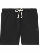 Acne Studios - Forge Straight-Leg Cotton-Jersey Drawstring Shorts - Black