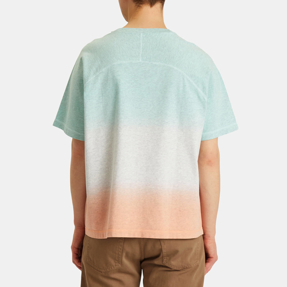 A.P.C. Men's x Asics Wind Logo Dip Dye T-Shirt in Multi A.P.C.