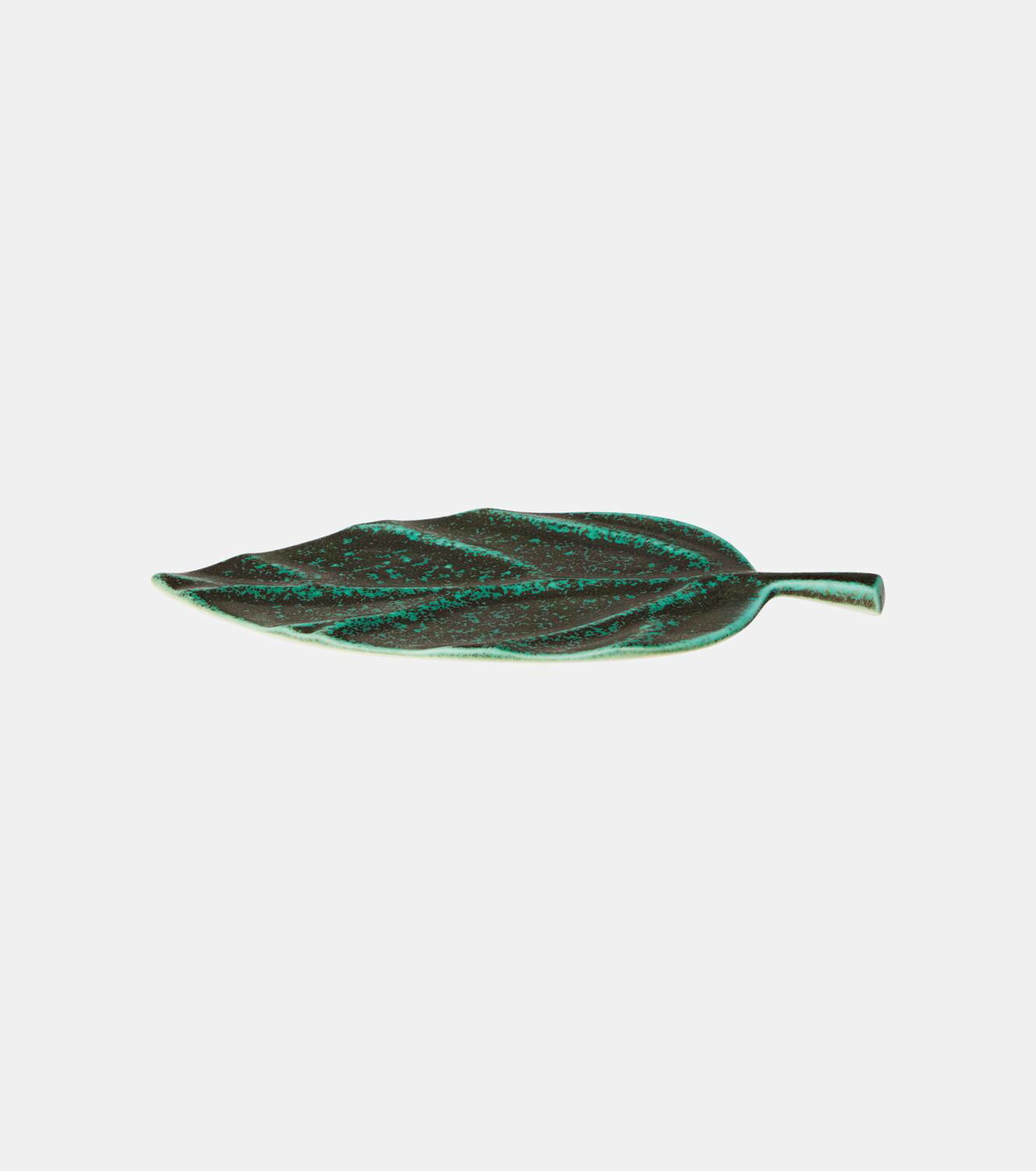 L'Objet Cenote Leaf Medium porcelain platter
