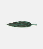 L'Objet Cenote Leaf Medium porcelain platter