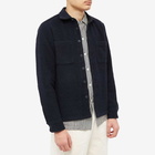 Wax London Men's Whiting Bolt Overshirt in Navy