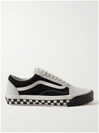 Vans - UA OG Old Skool LX Bumper Cars Leather-Trimmed Canvas and Suede Sneakers - White - UK 5
