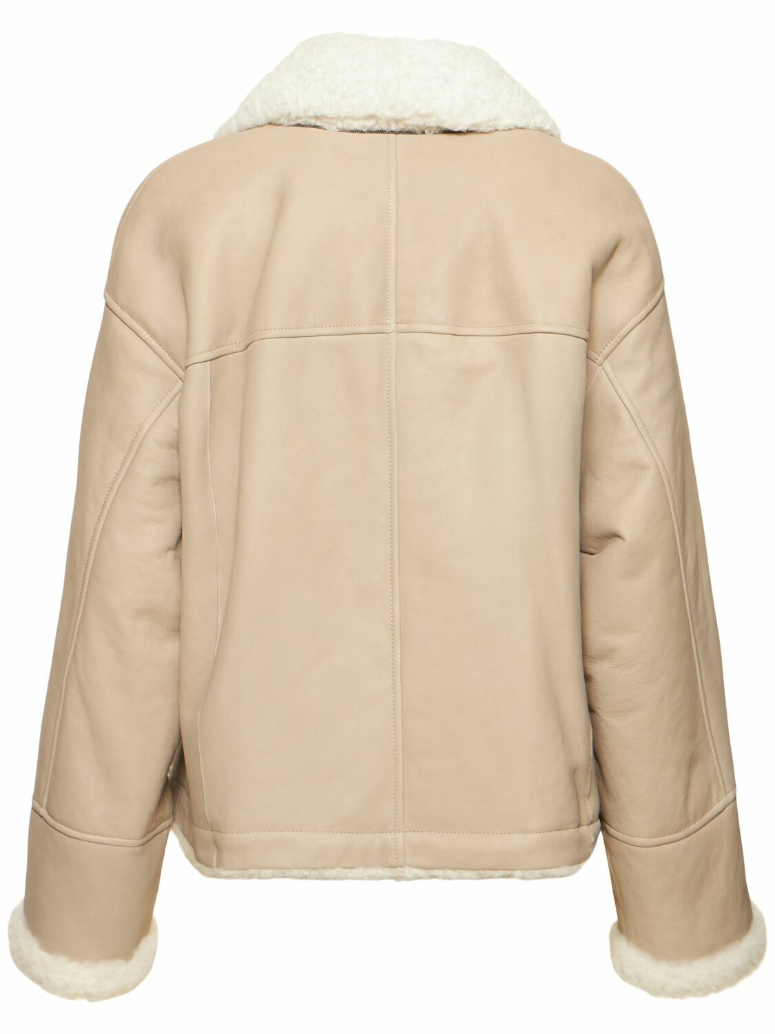 BRUNELLO CUCINELLI Reversible Suede Shearling Jacket