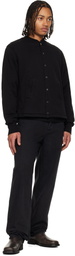 Les Tien Black Moto Coaches Jacket