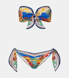 Zimmermann Alight printed bikini