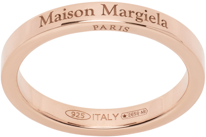 Photo: Maison Margiela Rose Gold Engraved Ring