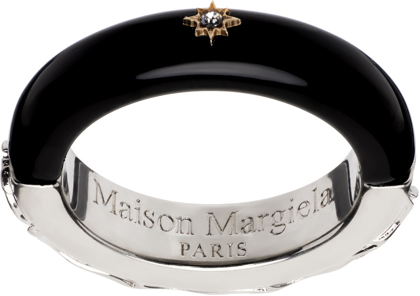 アクセサリー Maison Margiela Multicolor Enamel Ring Maison Margiela Silver & Black Enamel Ring Maison Margiela