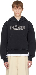 Martine Rose Black Shrunken Hoodie
