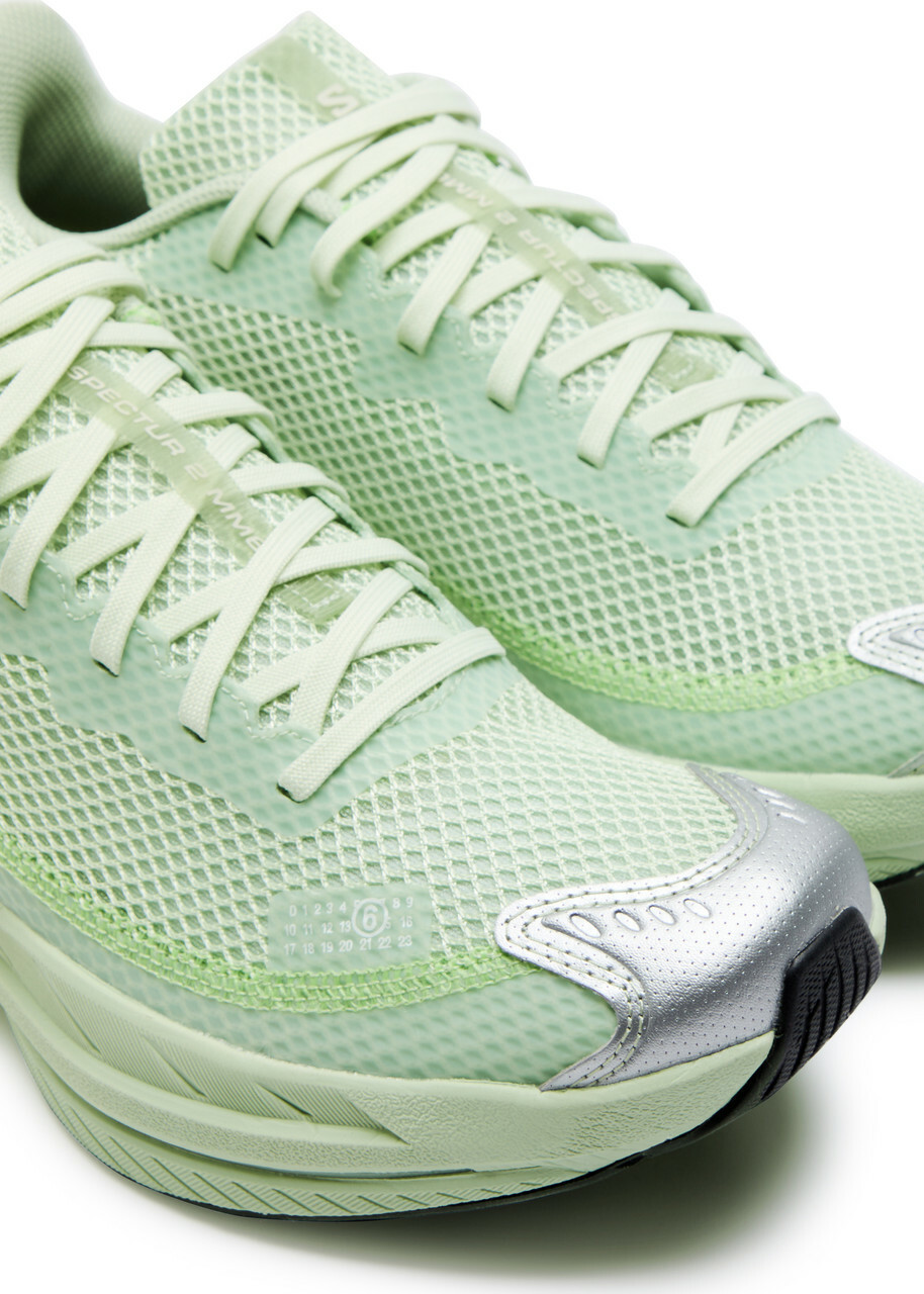 【Salomon x MM6 Maison Margiela】Spectur 2 Seafoam Green MM6 X Salomon Spectur 2 Mesh Sneakers Green MM6 Maison Margiela