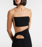 Courrèges Satin and tulle bodysuit