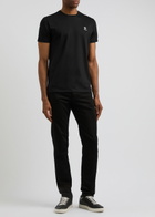 Sandbanks Logo Cotton T-shirt Black